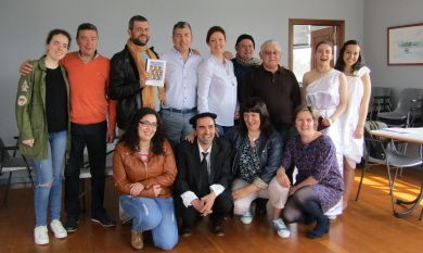 O Concello de Burela acolleu este luns unha recepción ao xogador Jorge Quelle, campión de España de futsal coa selección galega