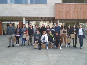 No Concello tivo lugar este venres unha recepción a un grupo de alumnas e alumnos do Rosal que se atopaban de visita no IES Perdouro, de Burela
