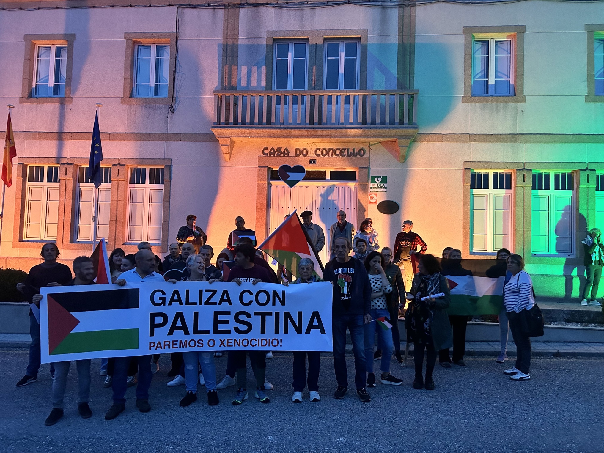 A Coordinadora Galega de Solidariedade con Palestina convocau este mércores tres concentracións na comarca: en Viveiro, Foz e O Valadouro