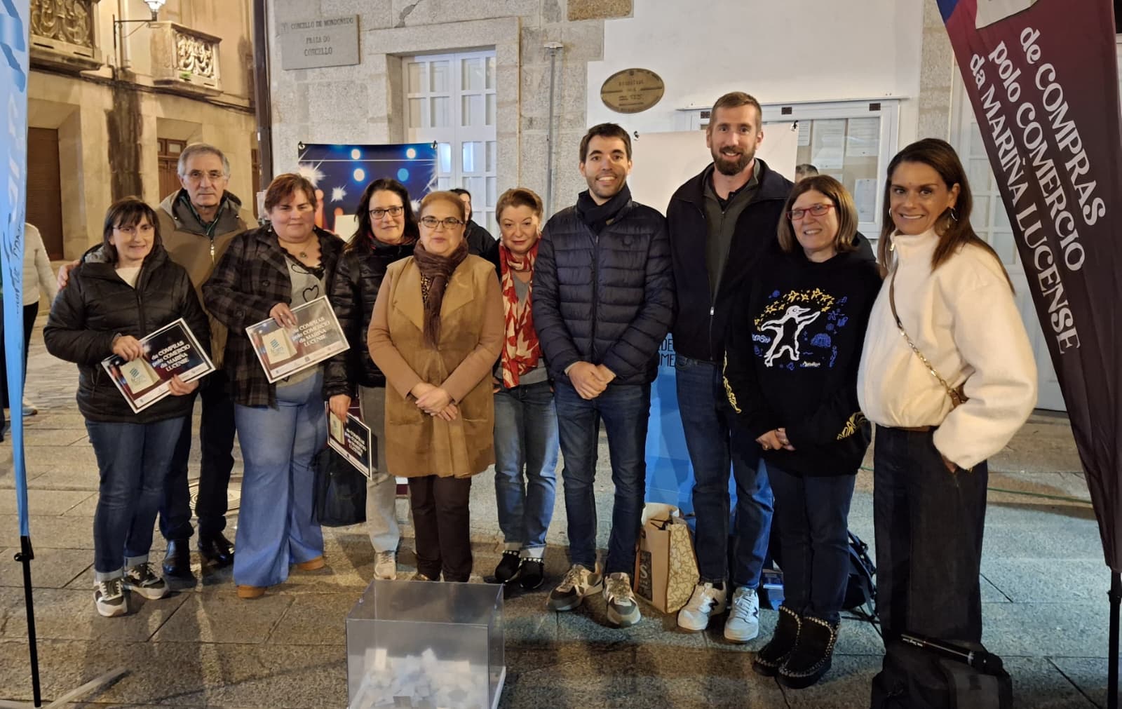 Tres veciñas de Mondoñedo foron as afortunadas no sorteo da FCAM celebrado o pasado sábado, 8 de novembro, na cidade episcopal