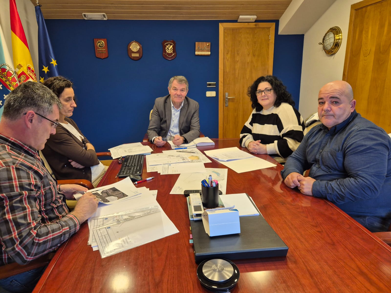Portos de Galicia e Concello de Cariño acordan a proposta para a reversión ao Estado de terreos innecesarios do peirao
