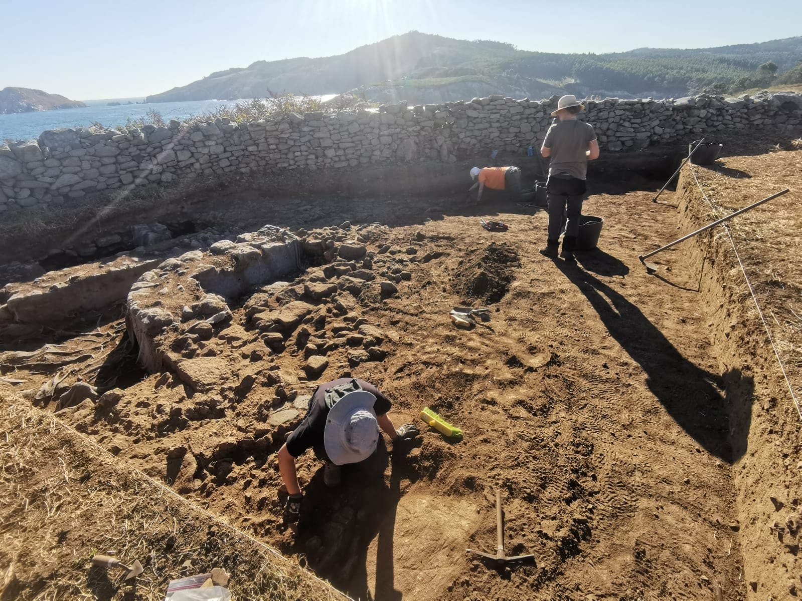 Rematada a nova fase de escavación no castro de San Tirso de Portocelo, Xove