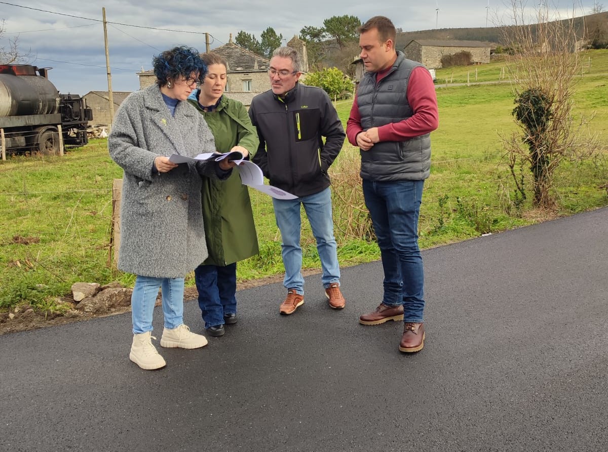 Cervo avanza na mellora das comunicacións rurais coa renovación do firme na Moreira