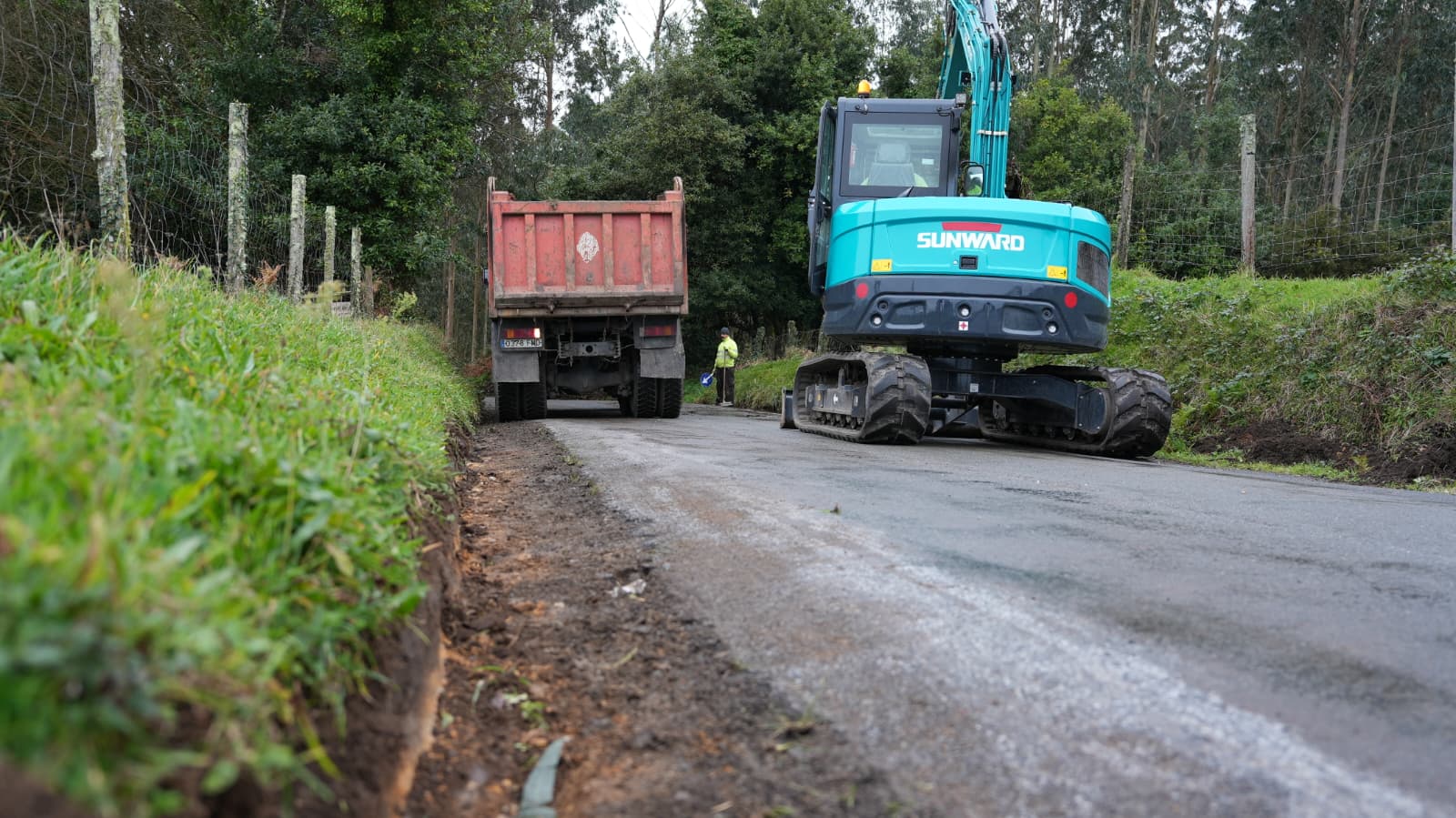 A Deputación inicia no Vicedo as obras de mellora de dúas estradas provinciais que vertebran o municipio