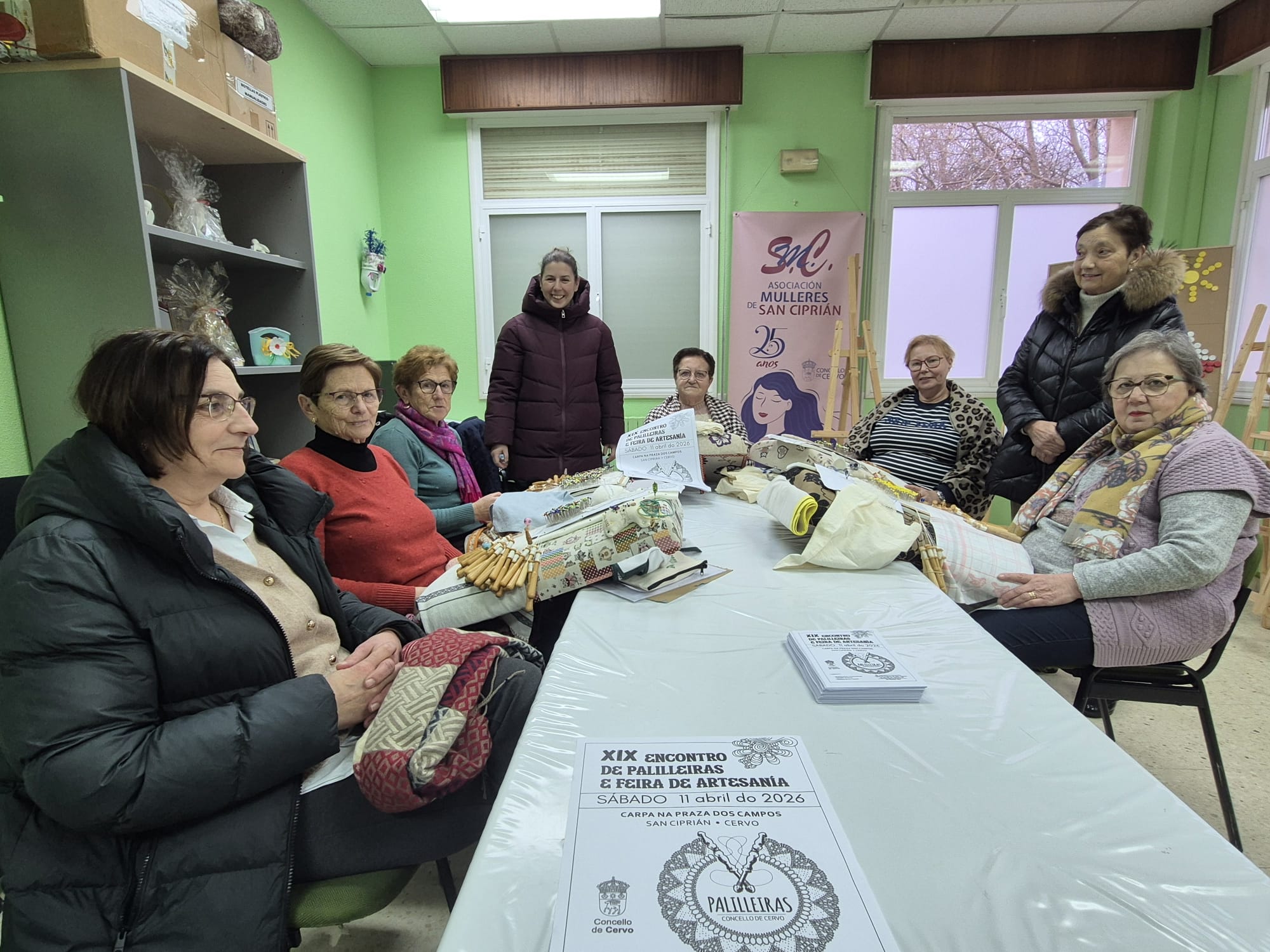 O XIX Encontro de Palilleiras de San Cibrao reunirá artesanía e tradición o sábado 11 de abril