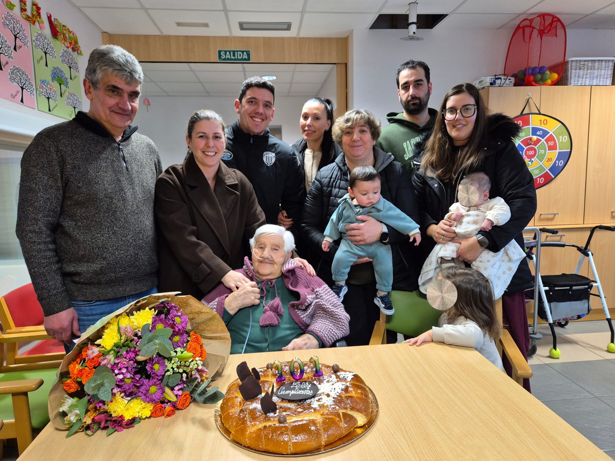 Mercedes Fernández Cabanas celebrou o seu 101 aniversario