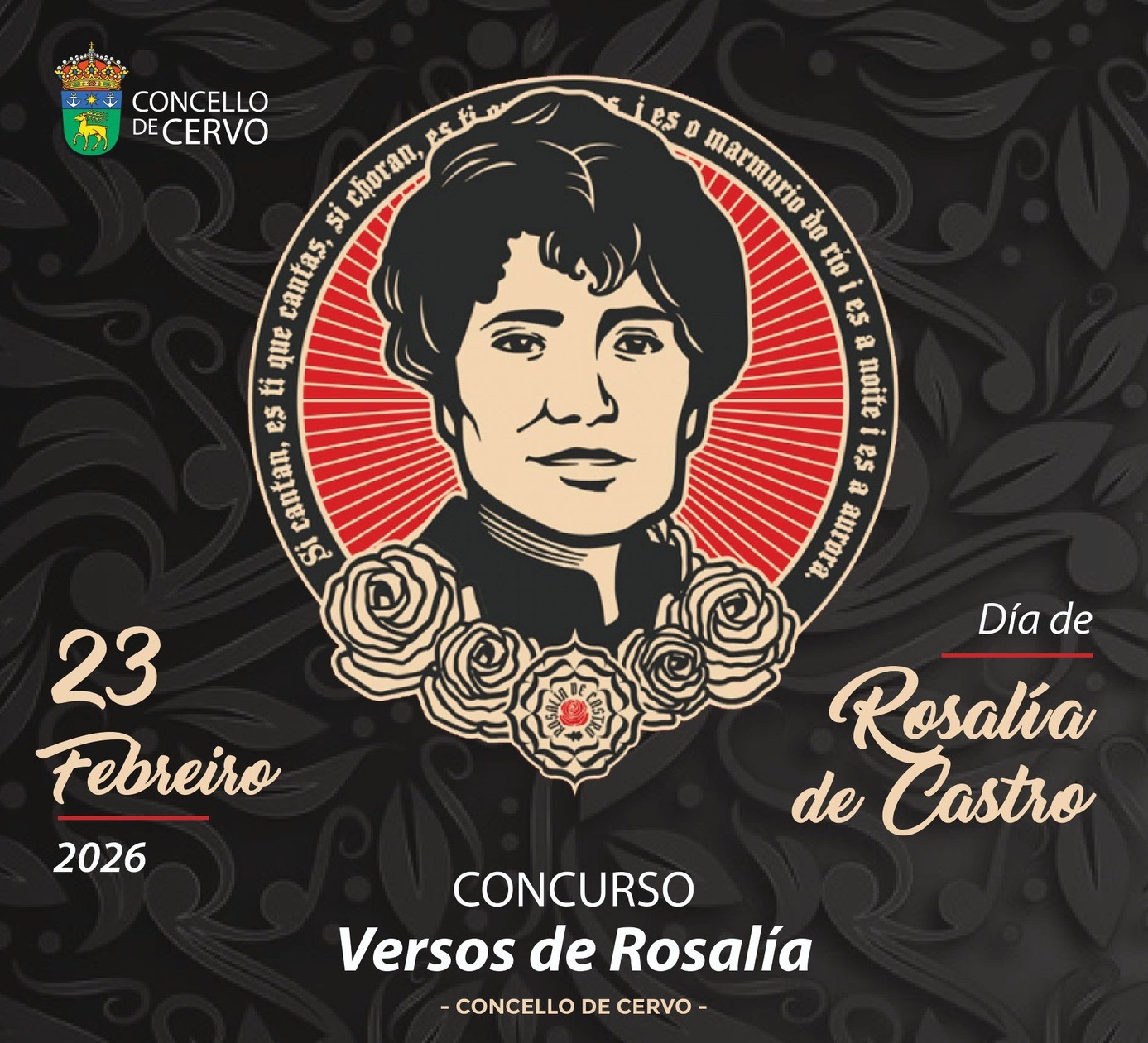 O Concello de Cervo aposta pola creatividade para celebrar o Día de Rosalía