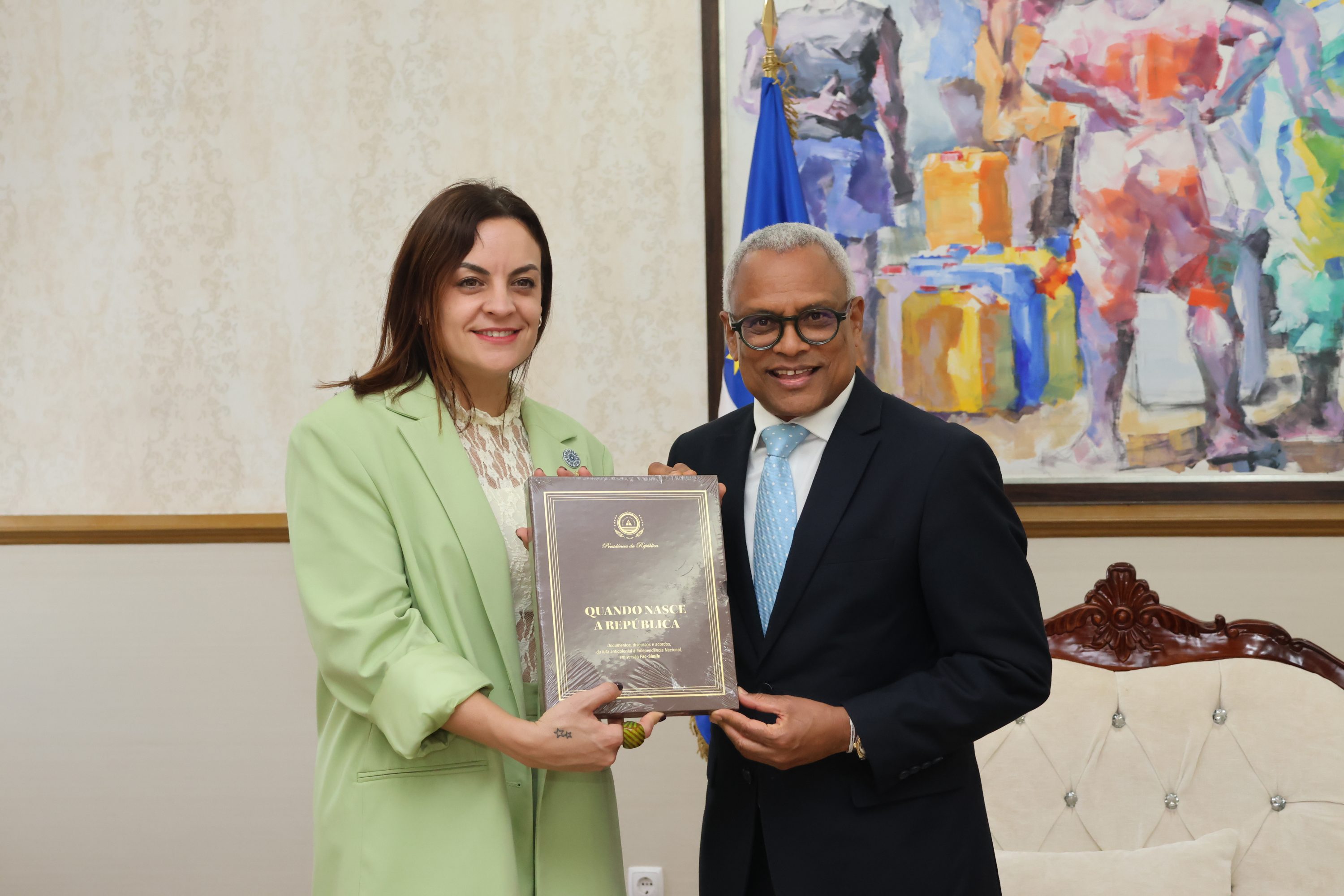 Carmela López reúne ao Presidente de Cabo Verde e reforza a cooperación entre Galicia e o país africano