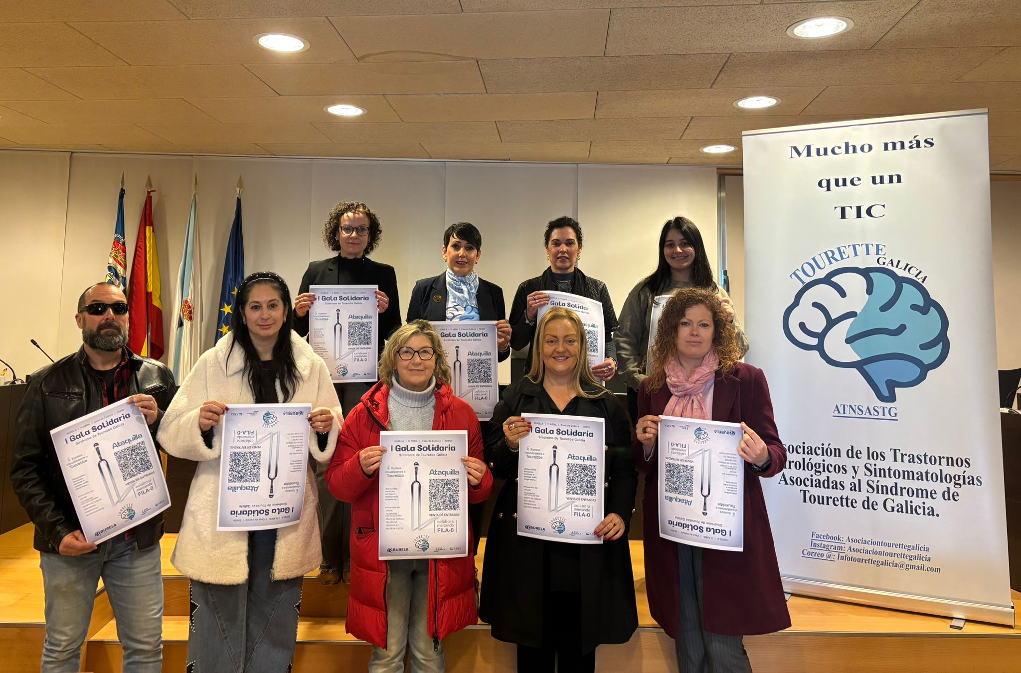 Artistas e colectivos de Burela colaboran na I Gala Solidaria Tourette Galicia