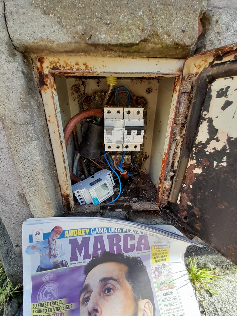 A Plataforma pola Defensa das Árbores denuncia a falta de protección nunha instalación eléctrica frecuentada por nenos en Ribadeo