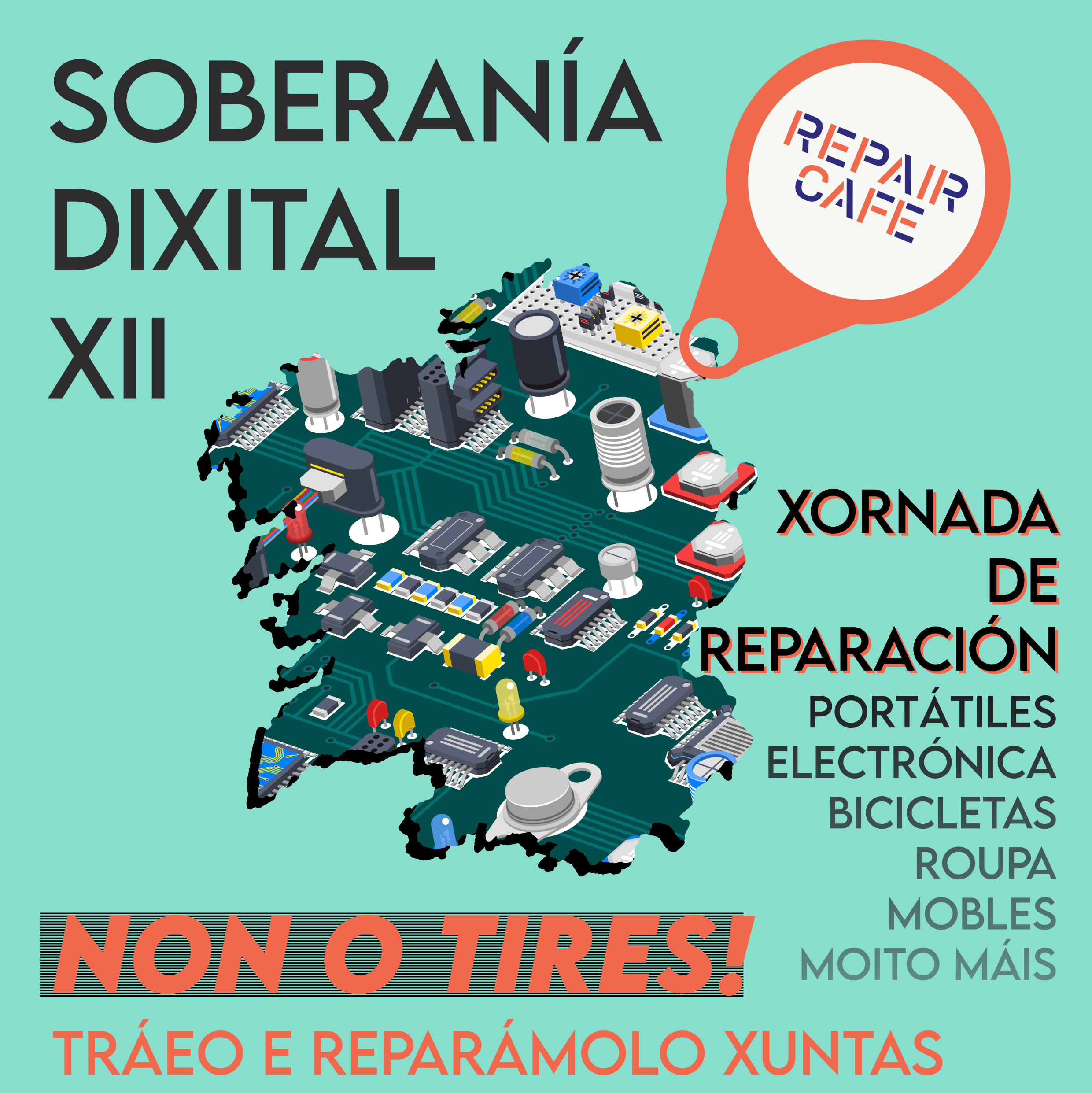 Soberanía Dixital trae a Ribadeo unha actividade práctica para aprender a reparar