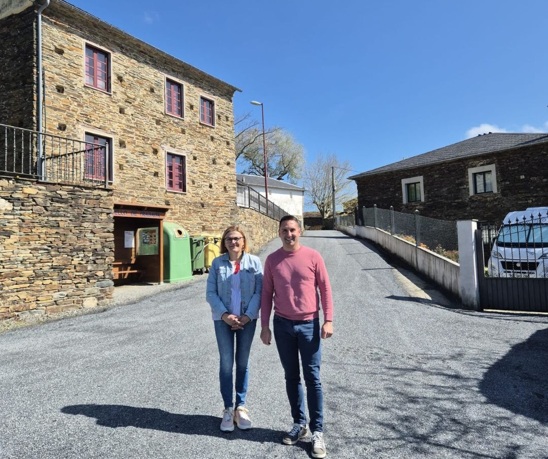 Rematadas as obras de mellora viaria en Vilarbetote, Trabada