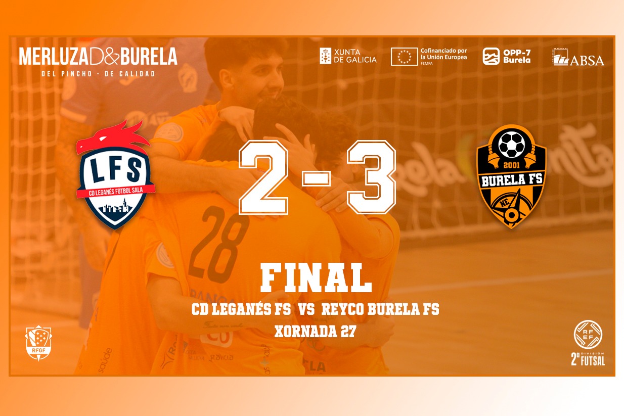 O Burela leva os tres puntos tras un final eléctrico en Leganés