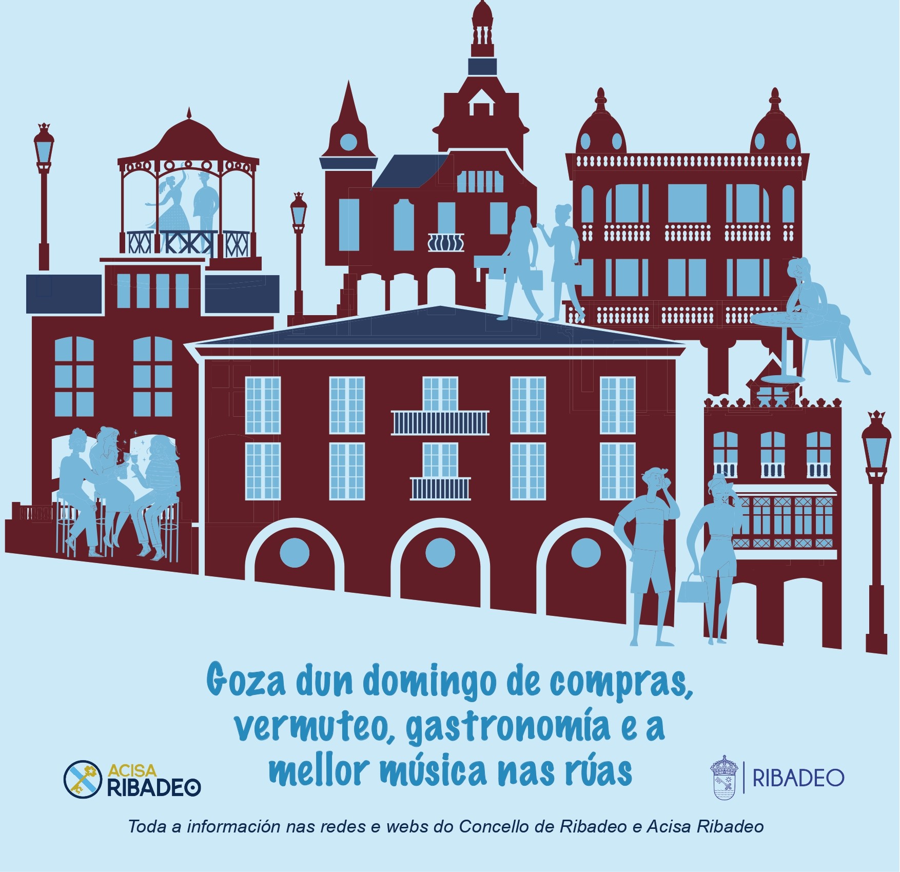 Regresa o Domingueo en Ribadeo con concertos e promoción do comercio de proximidade