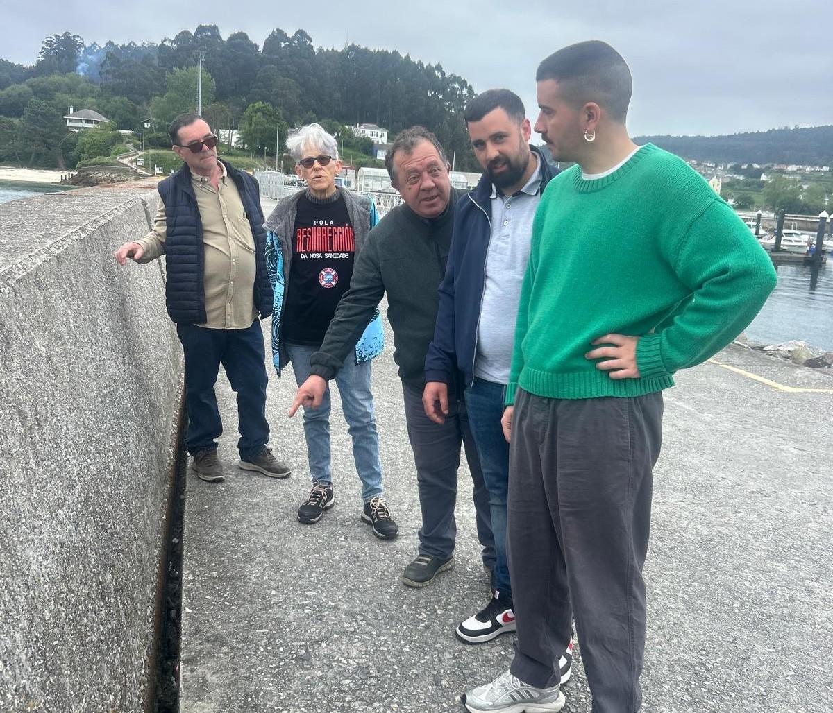 O BNG reclama unha solución definitiva para as fendas no porto e no dique do Vicedo