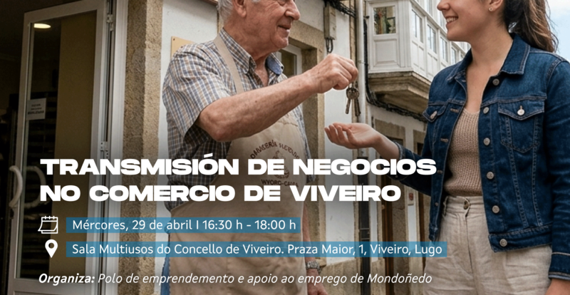 O Polo de Emprendemento de Mondoñedo aborda en Viveiro o relevo nos negocios locais