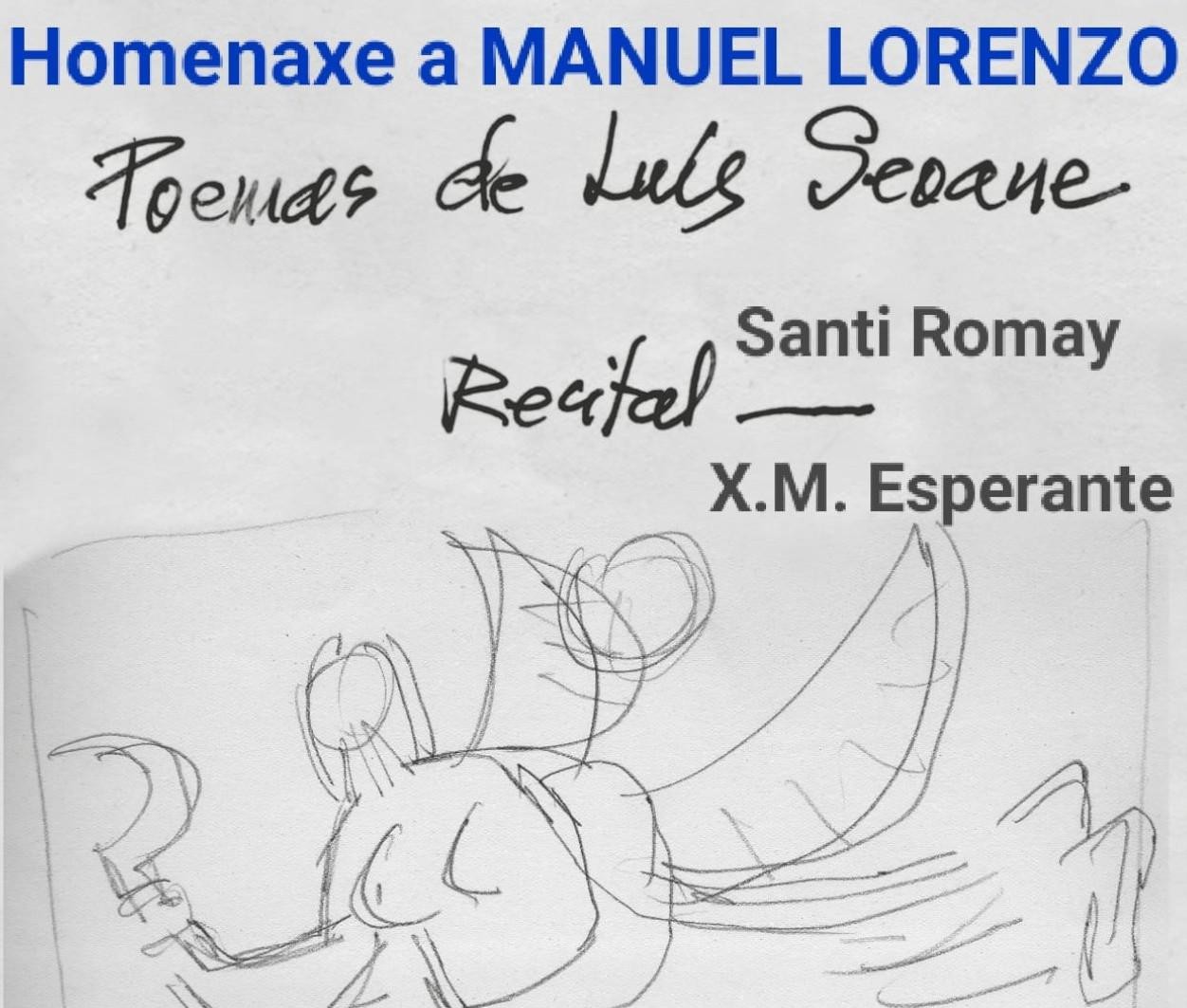 Poesía, memoria e teatro para homenaxear a Manuel Lourenzo en Lourenzá
