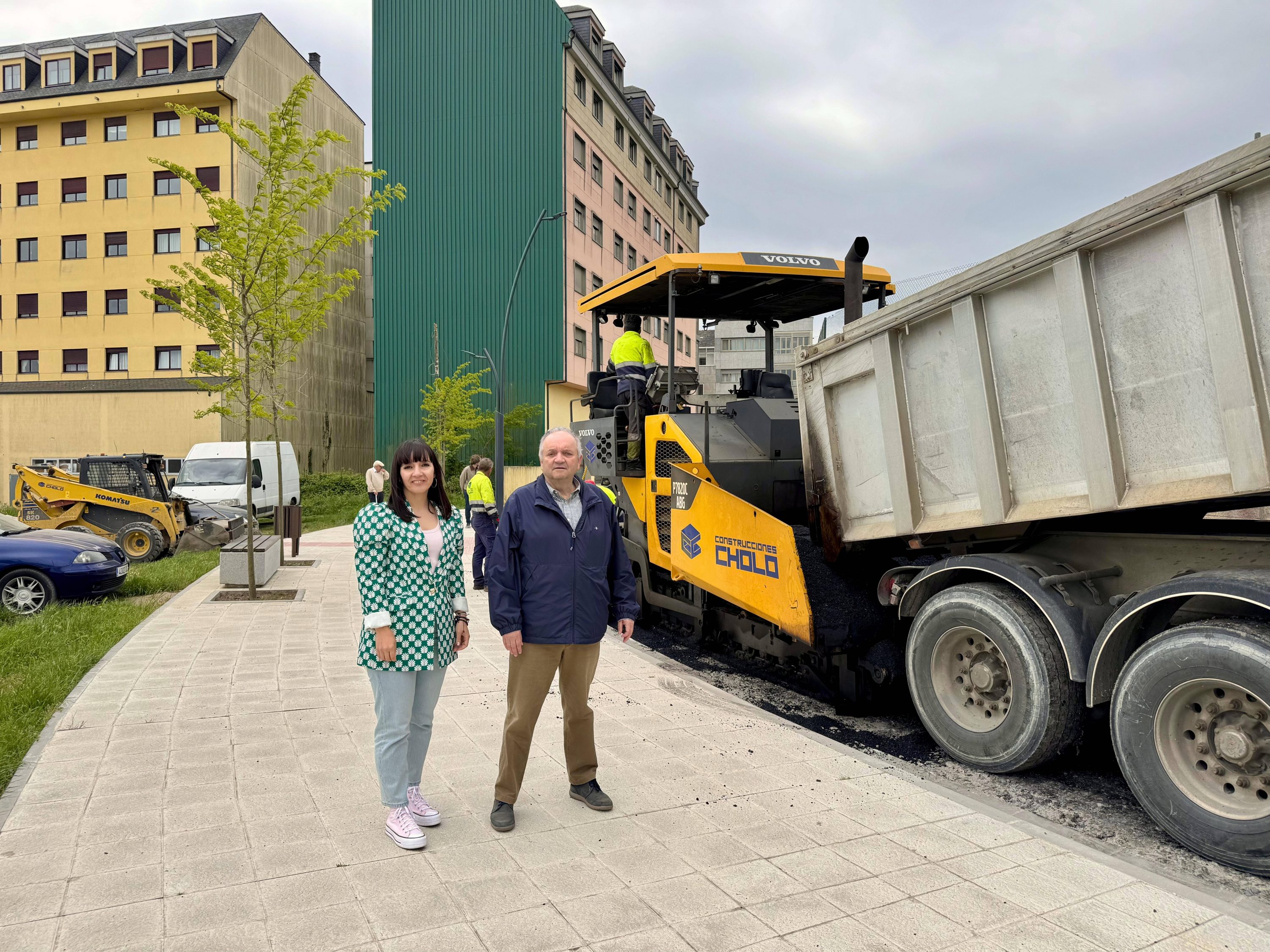 O Concello de Vilalba remata a renovación do firme e das beirarrúas na rúa Benxamín Paz