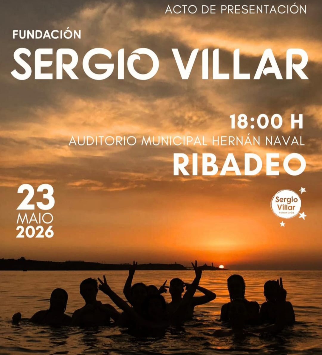 Ribadeo acolle este sábado a presentación da Fundación Sergio Villar no auditorio Hernán Naval