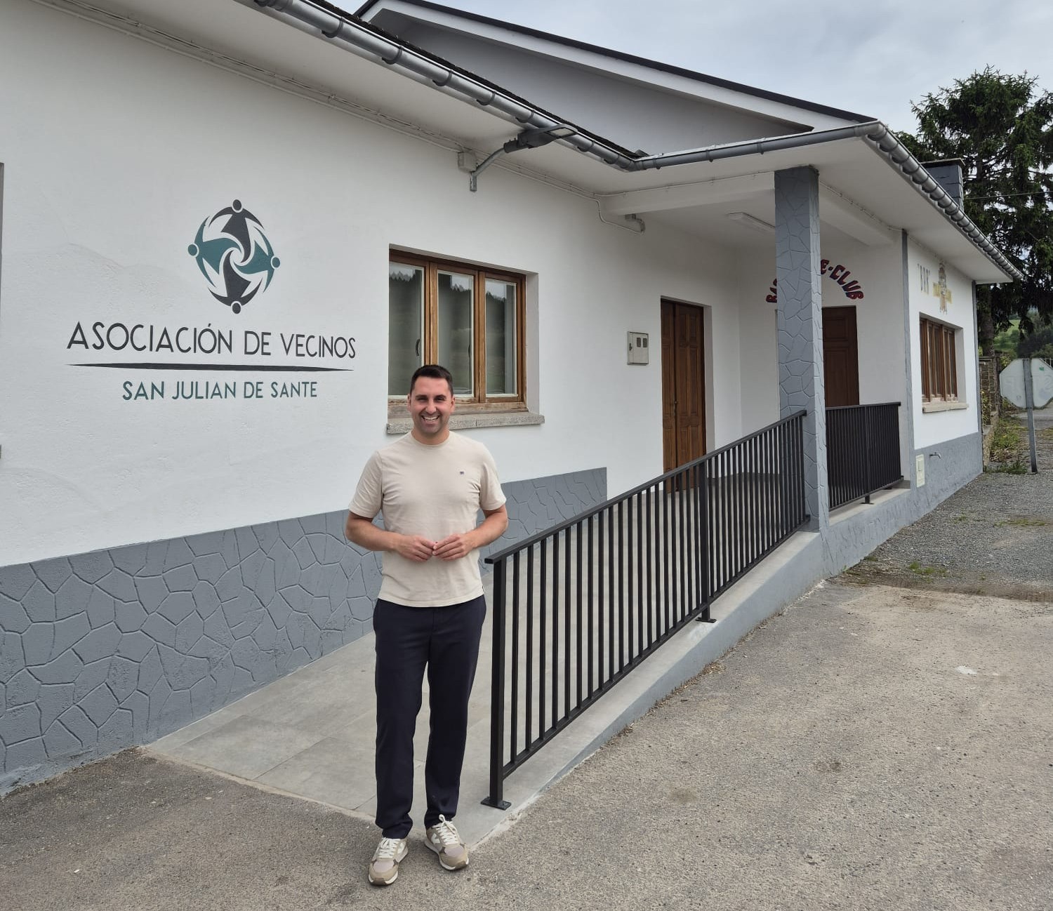 Rematan as obras de mellora no teleclub de Sante que será inaugurado este venres