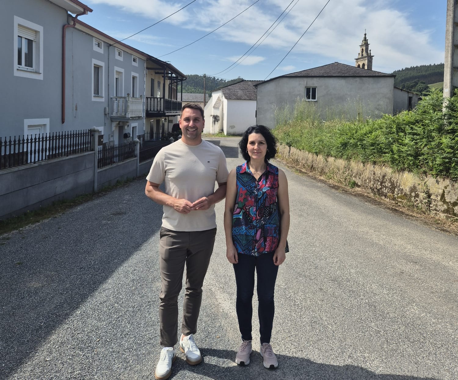 Trabada impulsa novas melloras viarias na parroquia de Sante