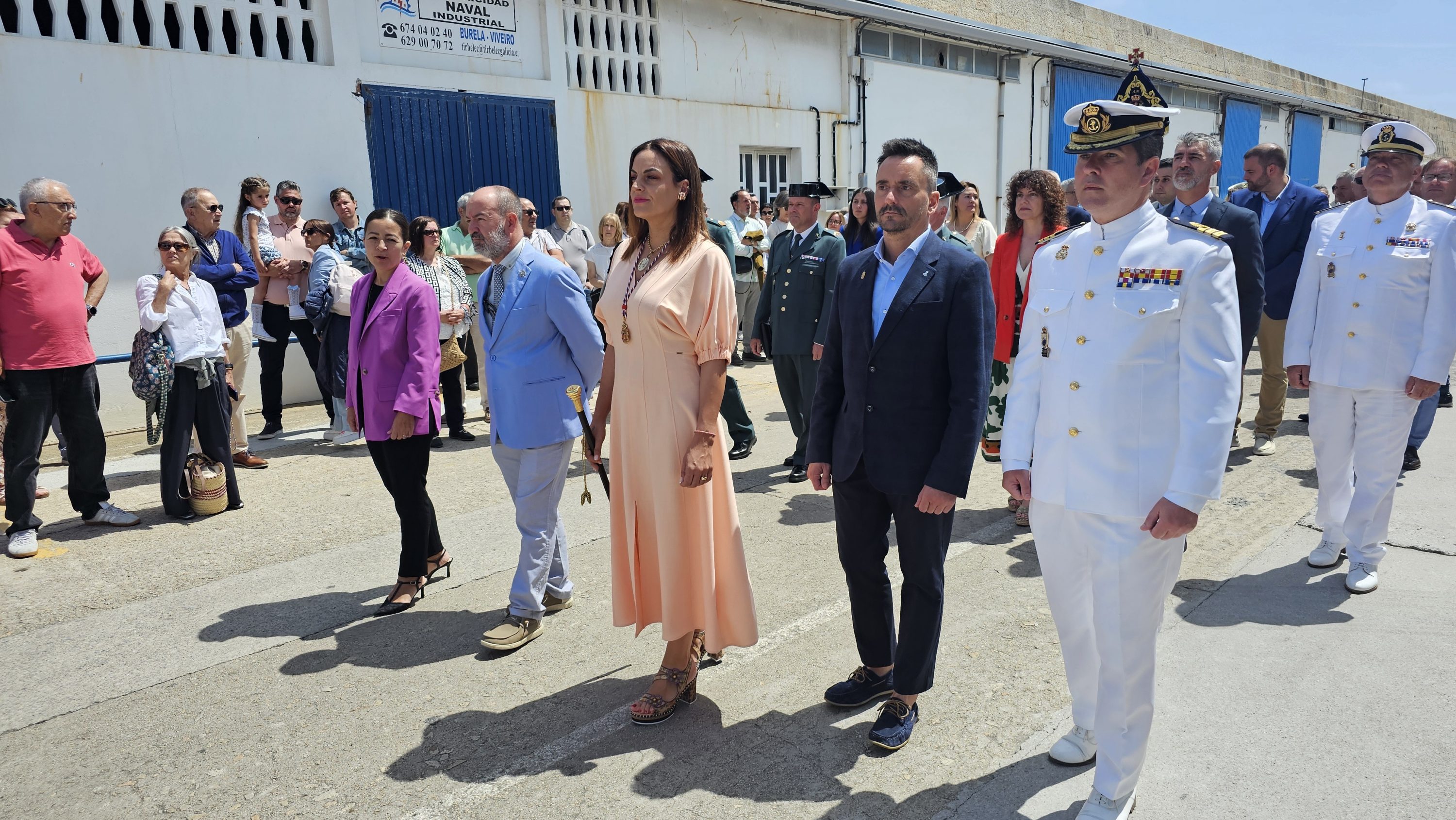 A procesión marítima do Carme reúne á flota de Burela e a autoridades galegas