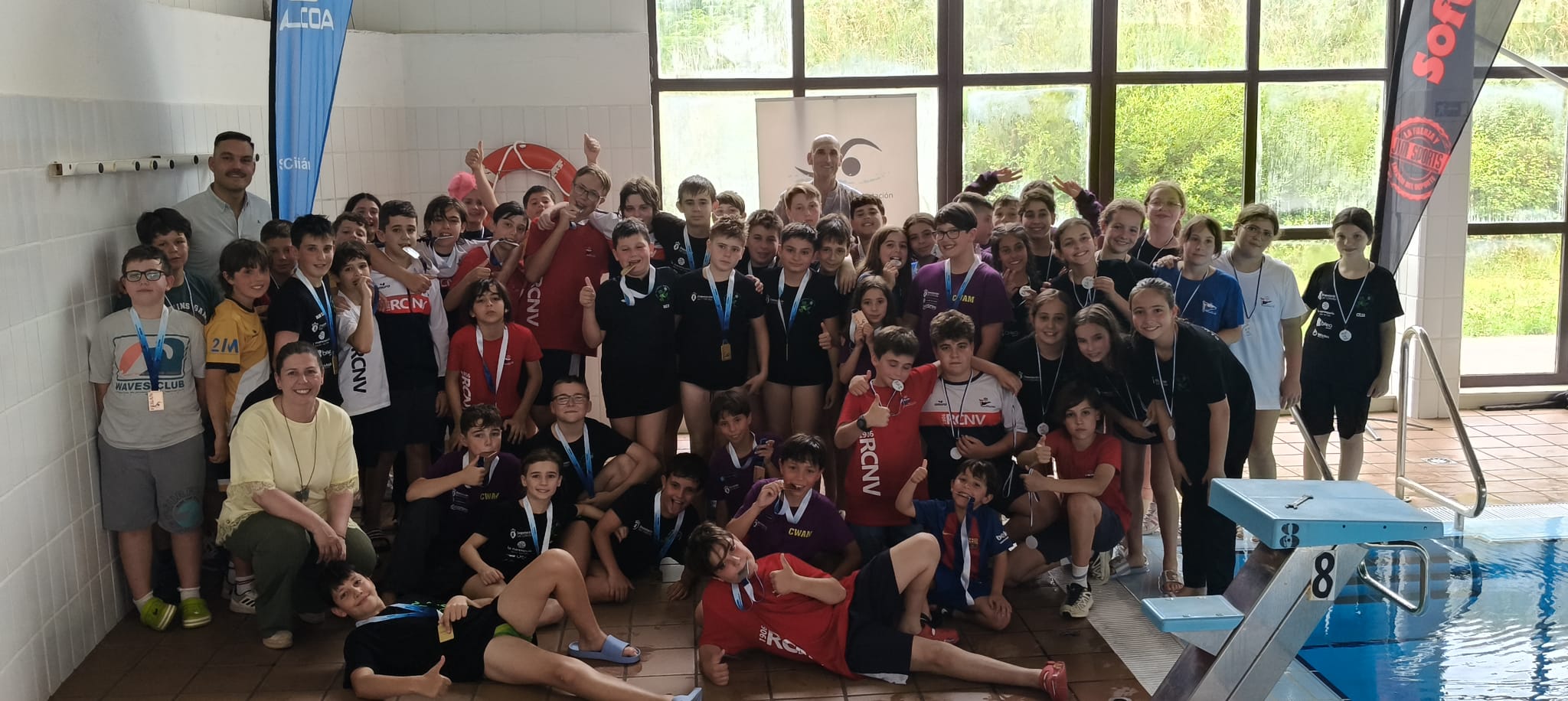 Cervo celebra o éxito do Campionato Galego Alevín Mixto de Waterpolo en Lieiro