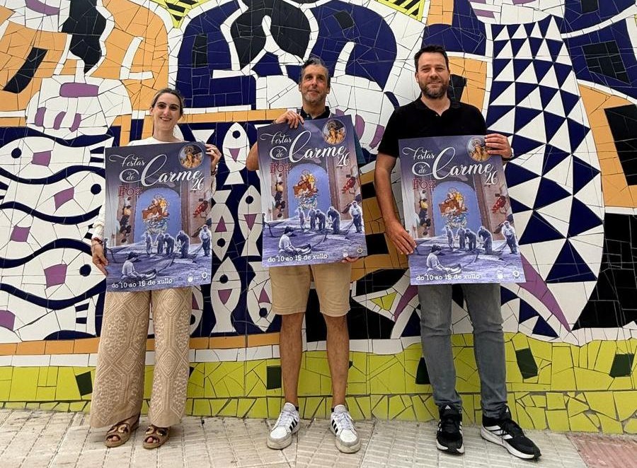 O Carme 2026 de Foz arrinca o 10 de xullo con feira, verbenas e participación veciñal nas alfombras