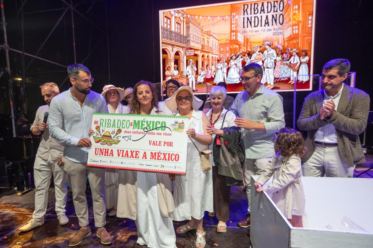 Antía Gayoso Gayol foi a gañadora da viaxe a México sorteada por Acisa no marco do XI Ribadeo Indiano