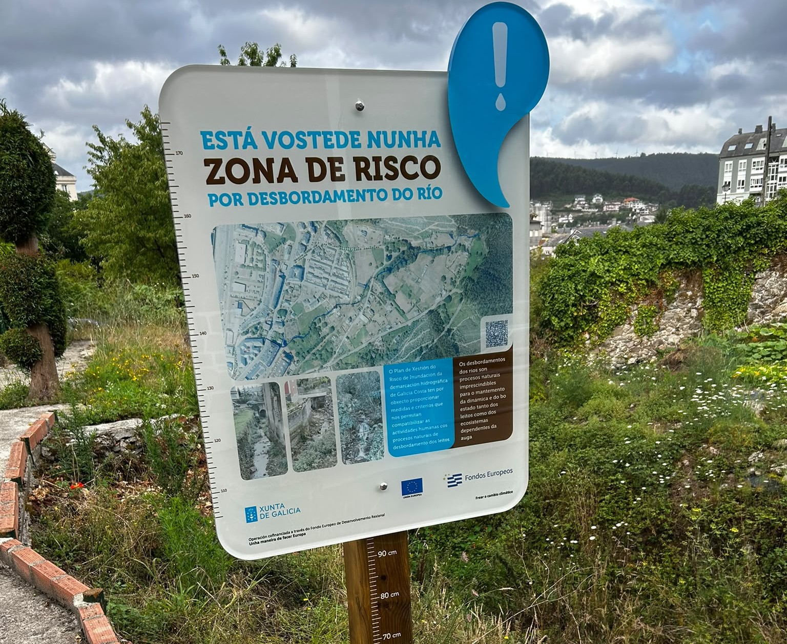 A Xunta instala 27 paneis divulgativos para informar e sensibilizar á cidadanía sobre o risco de inundación en distintos puntos dos ríos Fontecova, Trasposta e Pe de Boi, en Viveiro