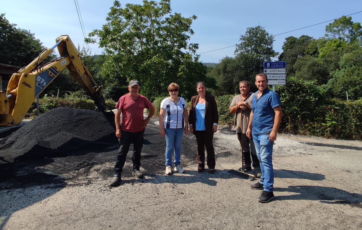 Arrancan as obras de mellora viaria en Trasbar cun investimento municipal de máis de 112.000 euros