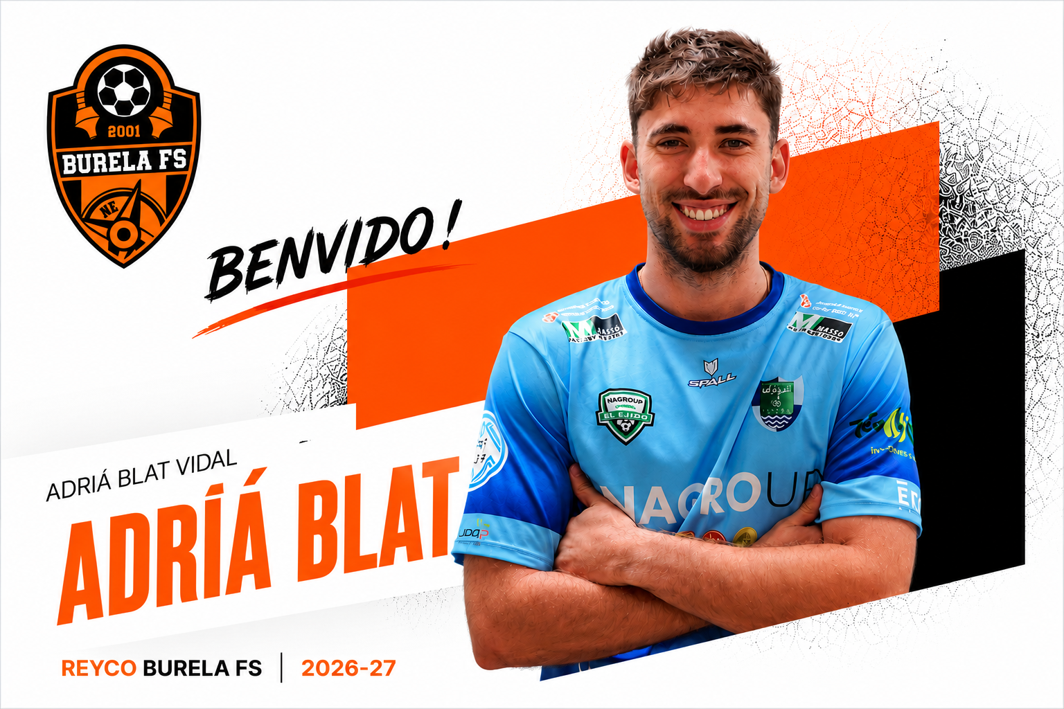 O Burela reforza a súa ala con Adrià Blat, unha das promesas do fútbol sala andorrano