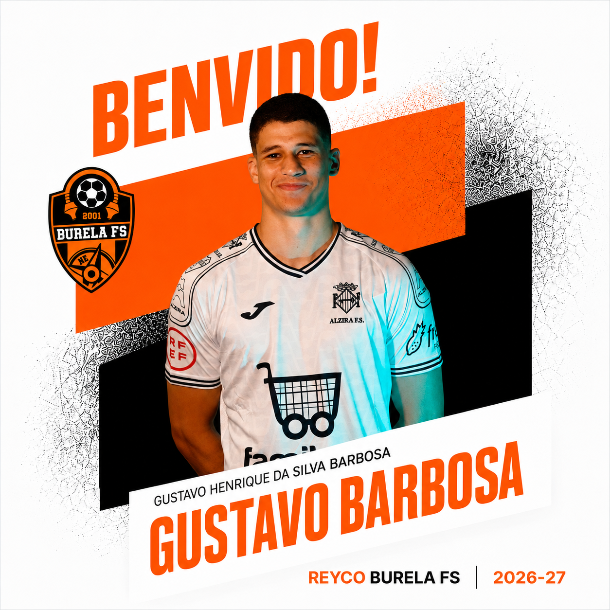 O Reyco Burela FS suma talento brasileiro coa chegada de Gustavo Henrique da Silva Barbosa