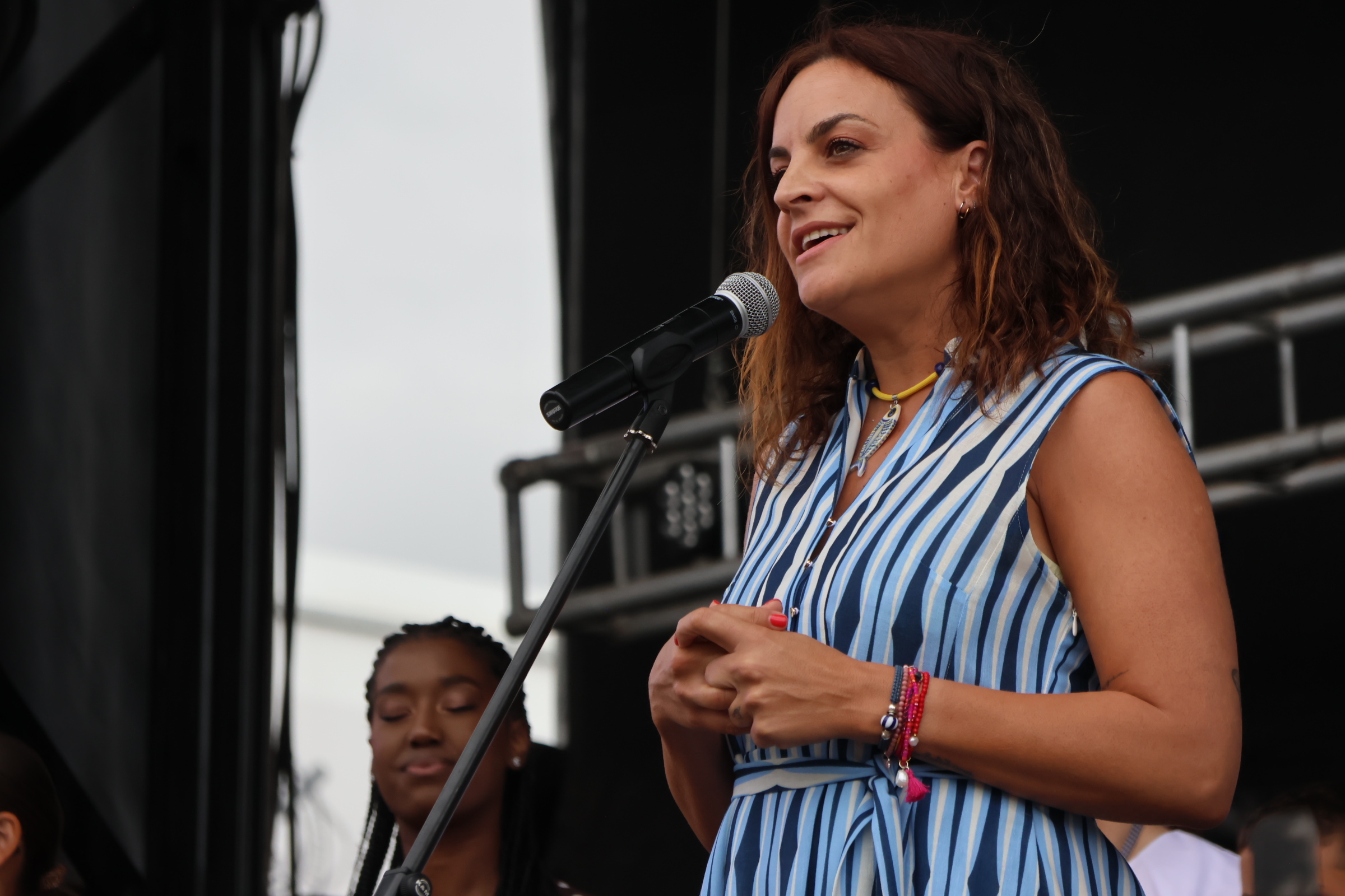 Carmela López destaca o papel da Feira do Bonito na promoción do sector pesqueiro da comarca