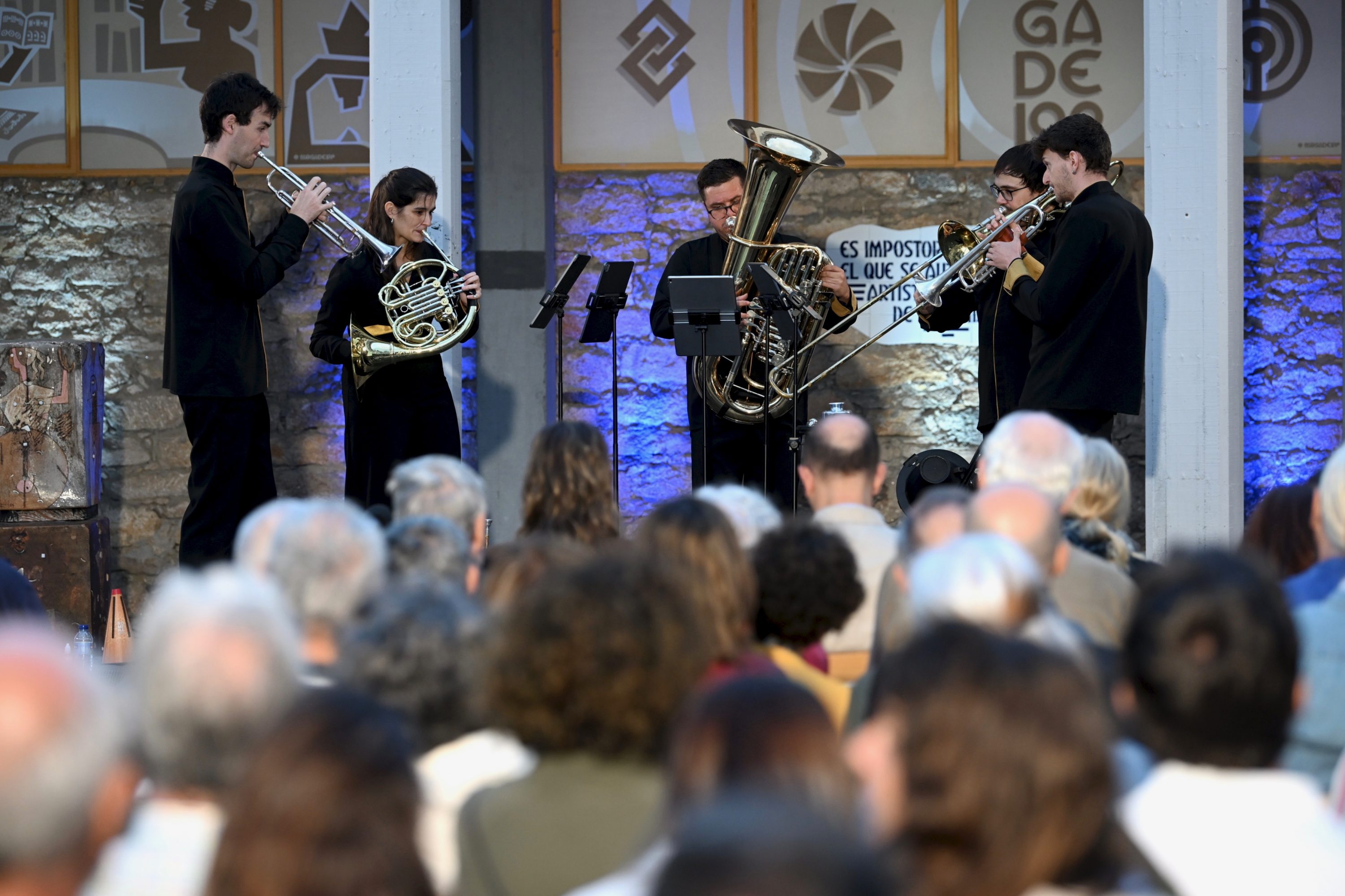 KamBrass Quintet deslumbra en Sargadelos no Festival Bal y Gay que remata este venres na Basílica de San Martiño