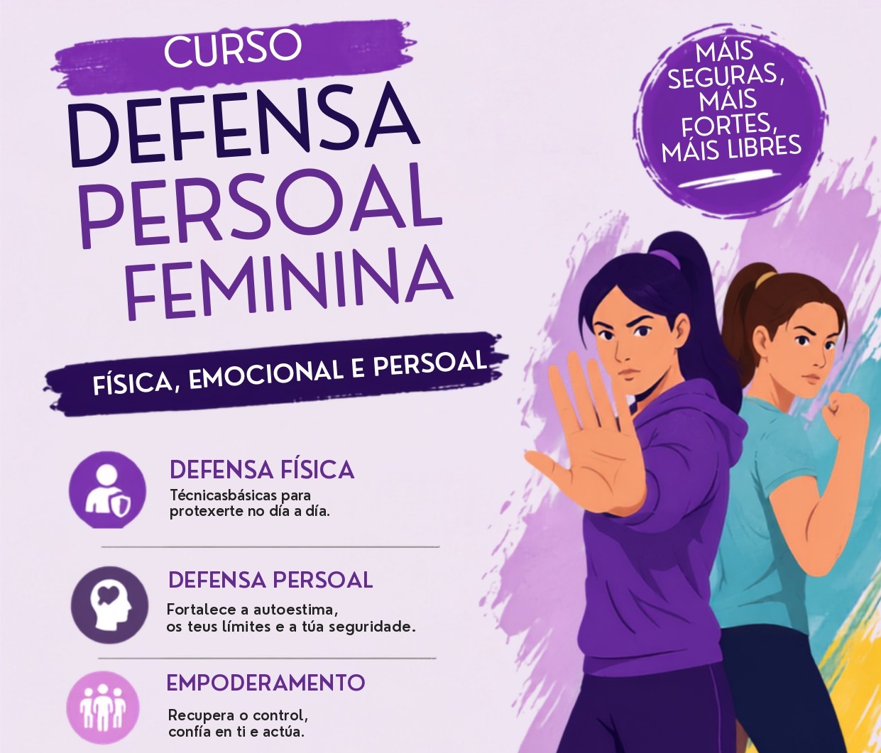 Ribadeo reforza a formación contra a violencia de xénero cun curso de defensa persoal feminina