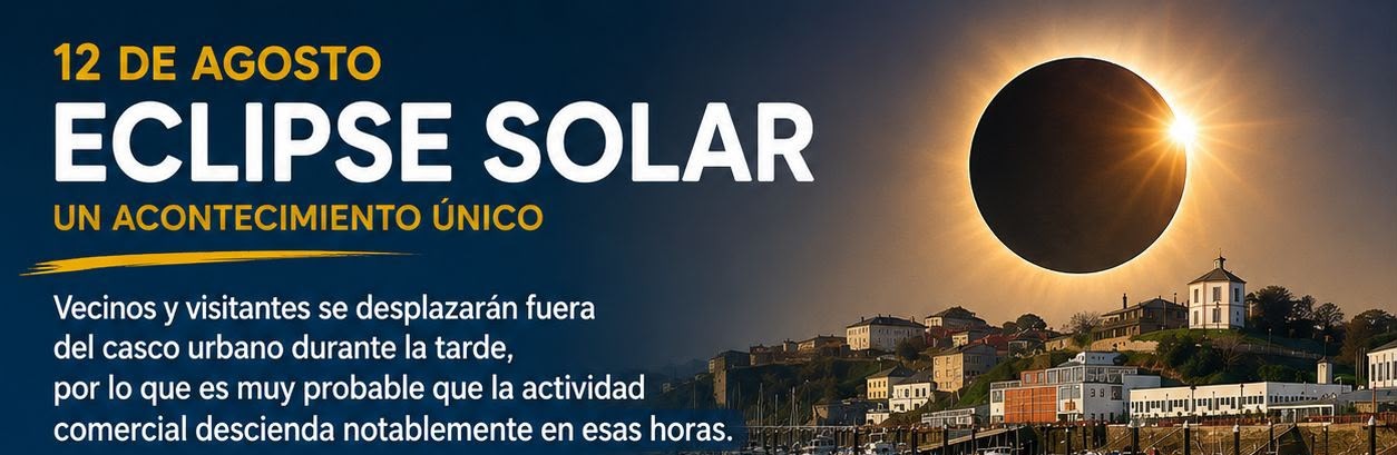 Acisa Ribadeo anima a comerciantes e hostaleiros a permitir que o persoal contemple o eclipse