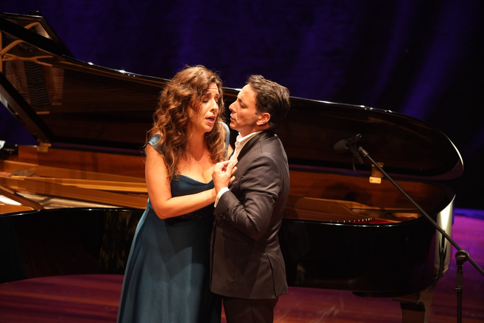 Ballerini, Perles e Carmena brillan nun recital íntimo do Festival Bal y Gay en Burela