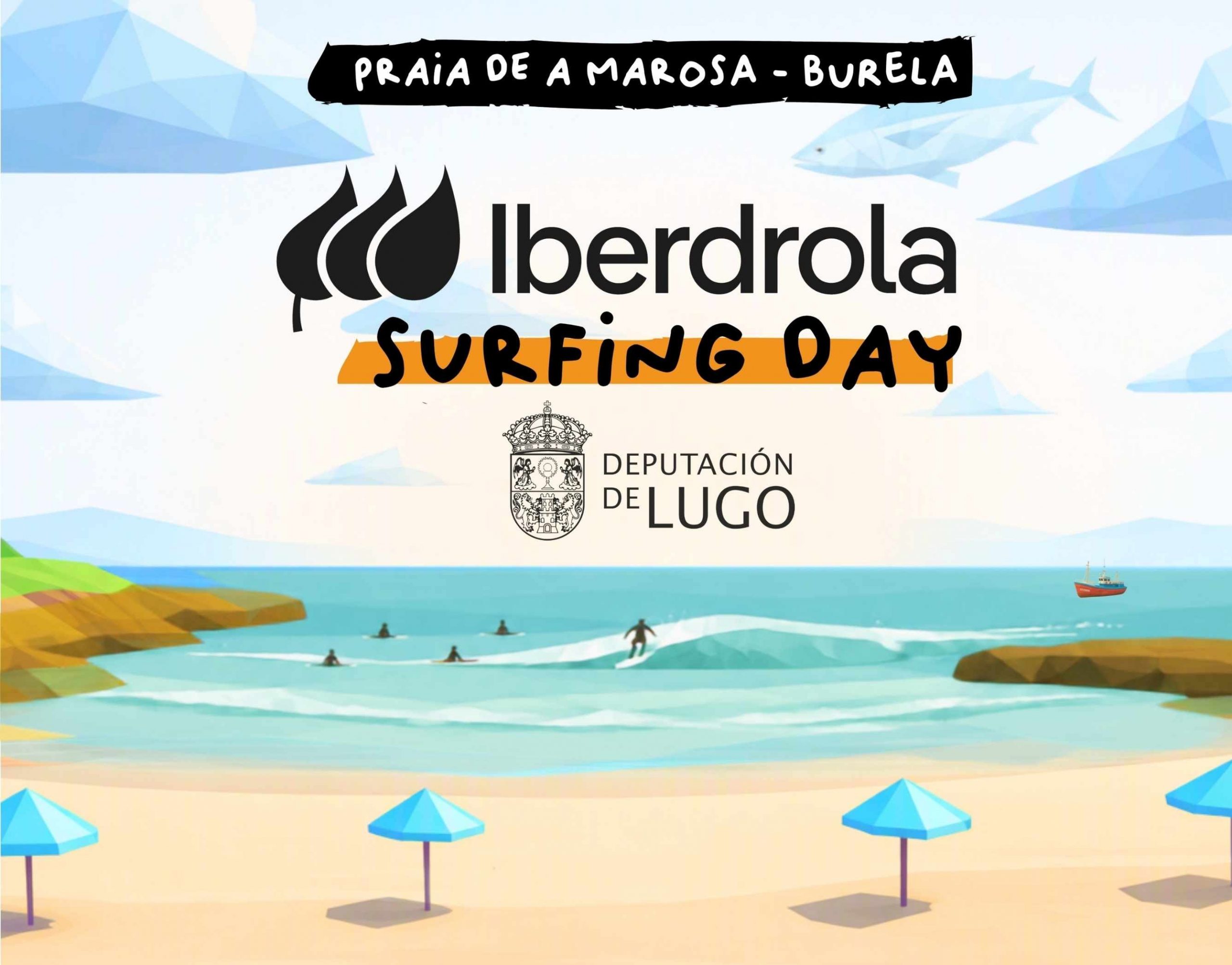 O Iberdrola Surfing Day Burela 2026 reunirá referentes do surf feminino en A Marosa