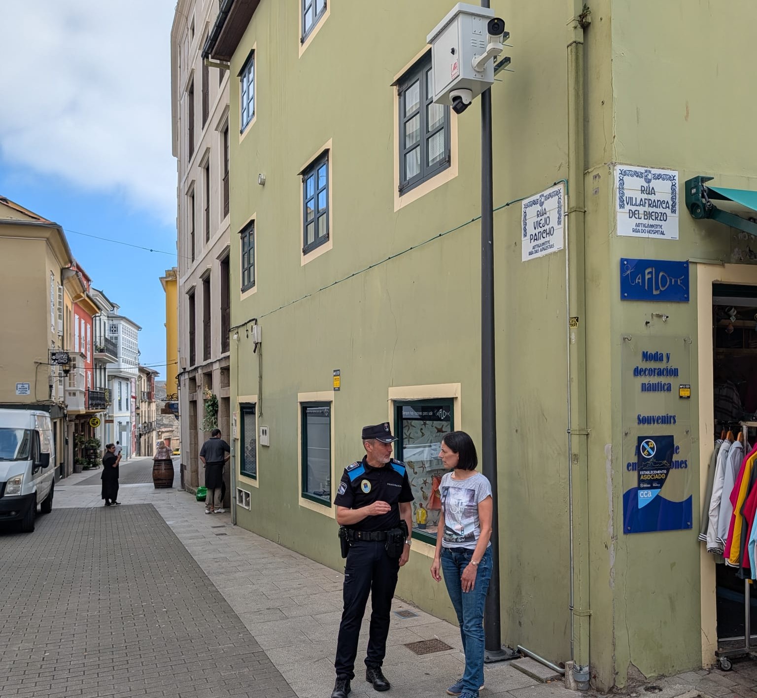 Ribadeo instala novas cámaras para o control do tráfico e da seguridade cidadá