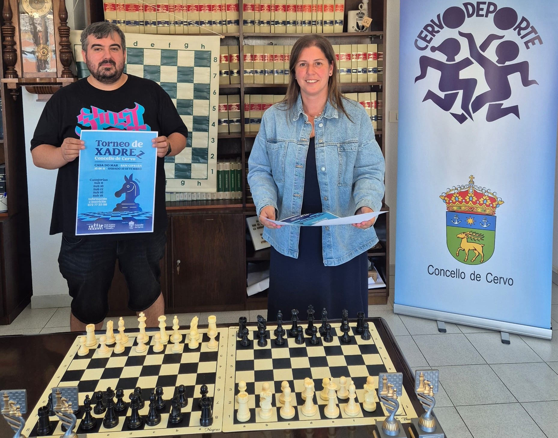 Cervo presenta o II Torneo de Xadrez, que se celebra este sábado en Sargadelos
