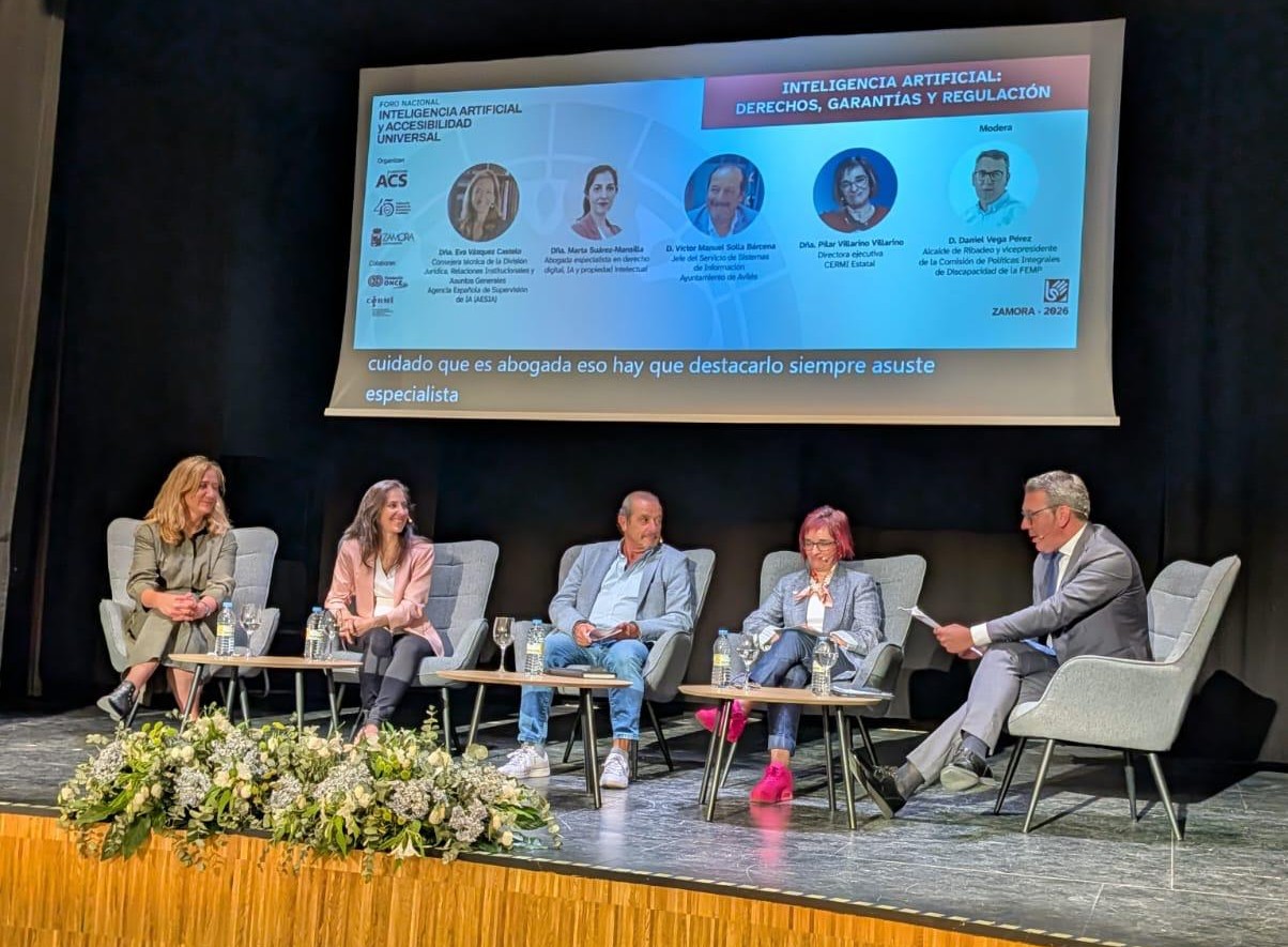 Ribadeo participa hoxe en Zamora no Foro Nacional de Intelixencia Artificial e Accesibilidade Universal