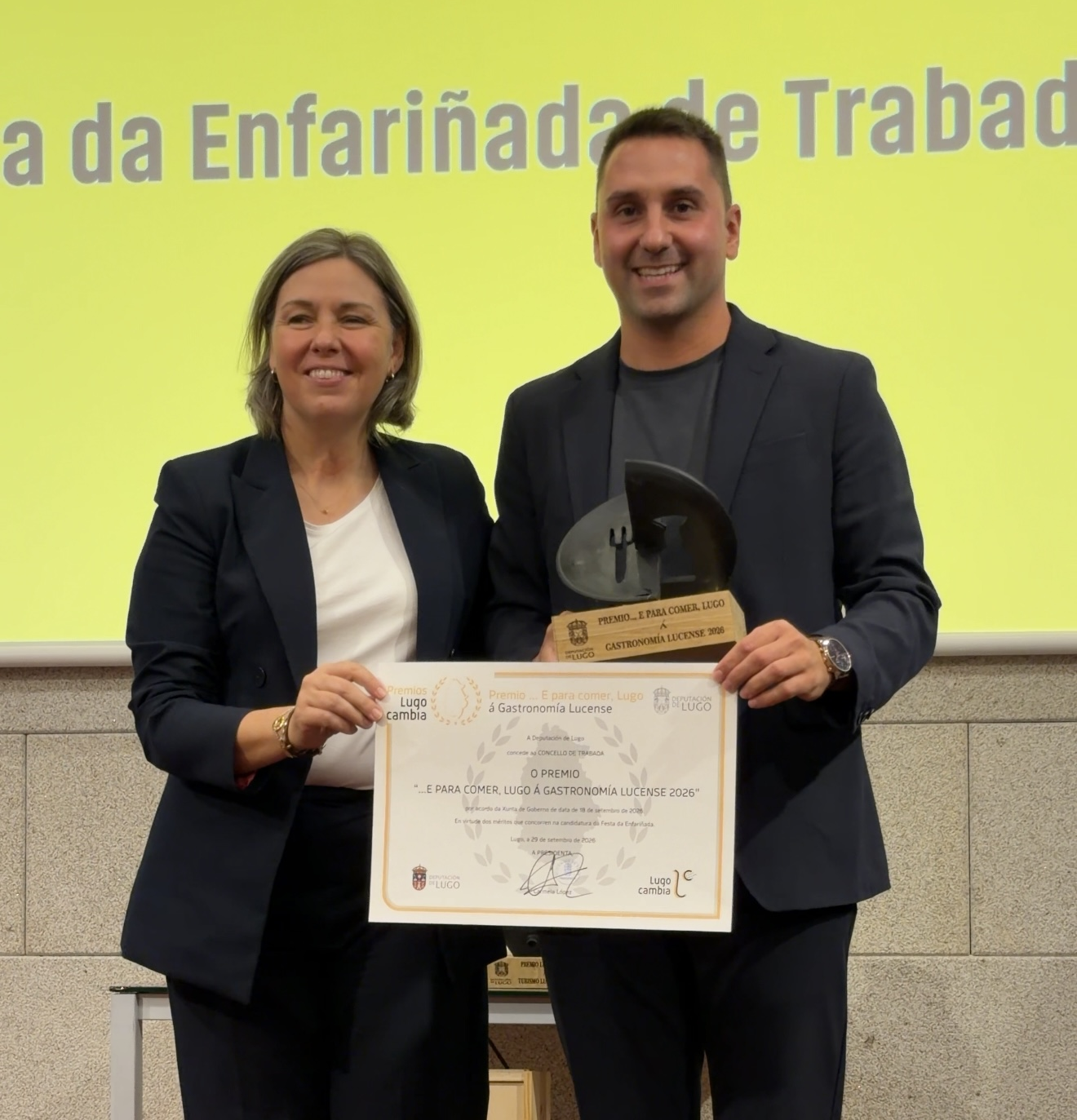A Festa da Enfariñada de Trabada recibe o premio