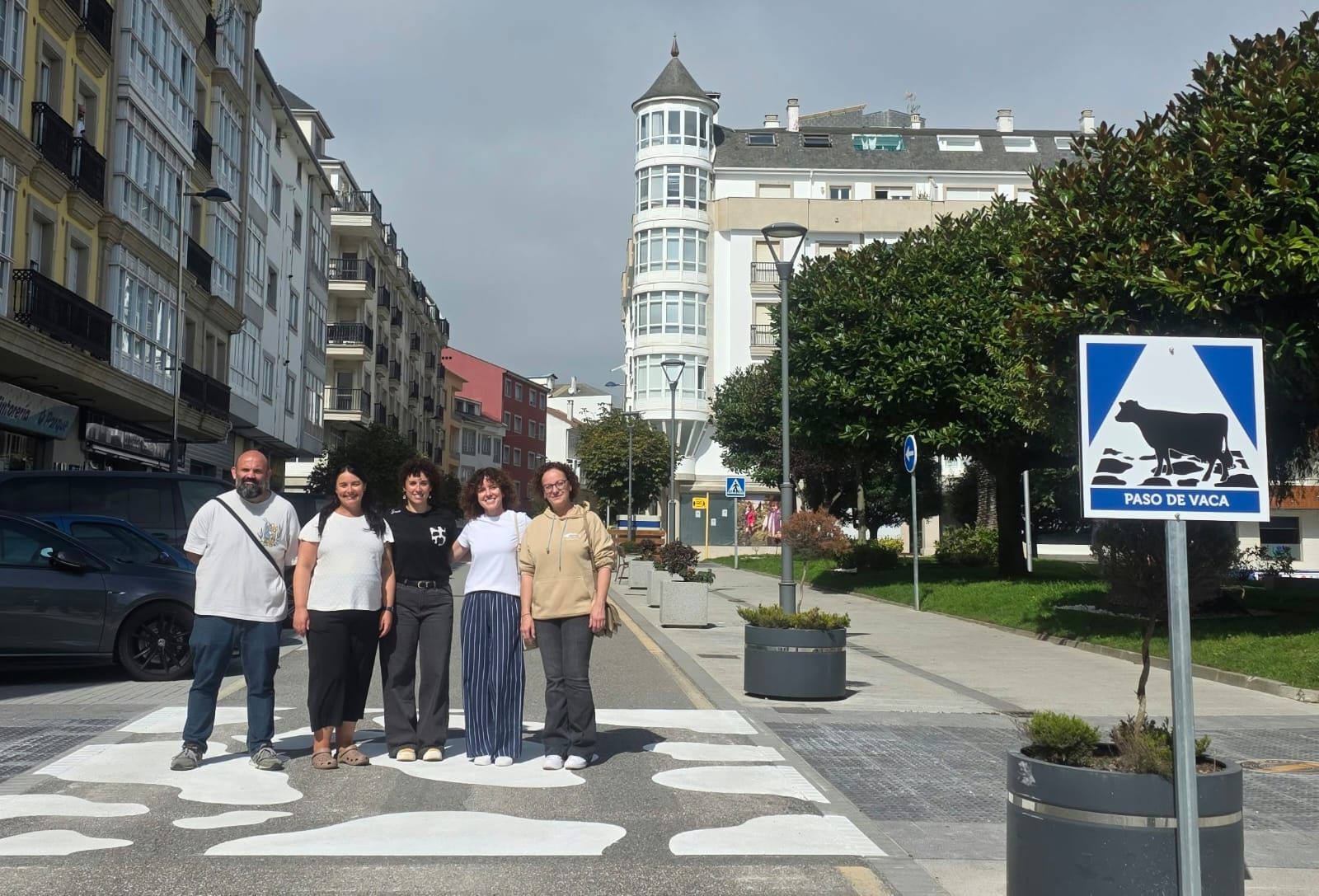 O Paso de Vaca chega a Burela para reivindicar o rural en pleno casco urbano