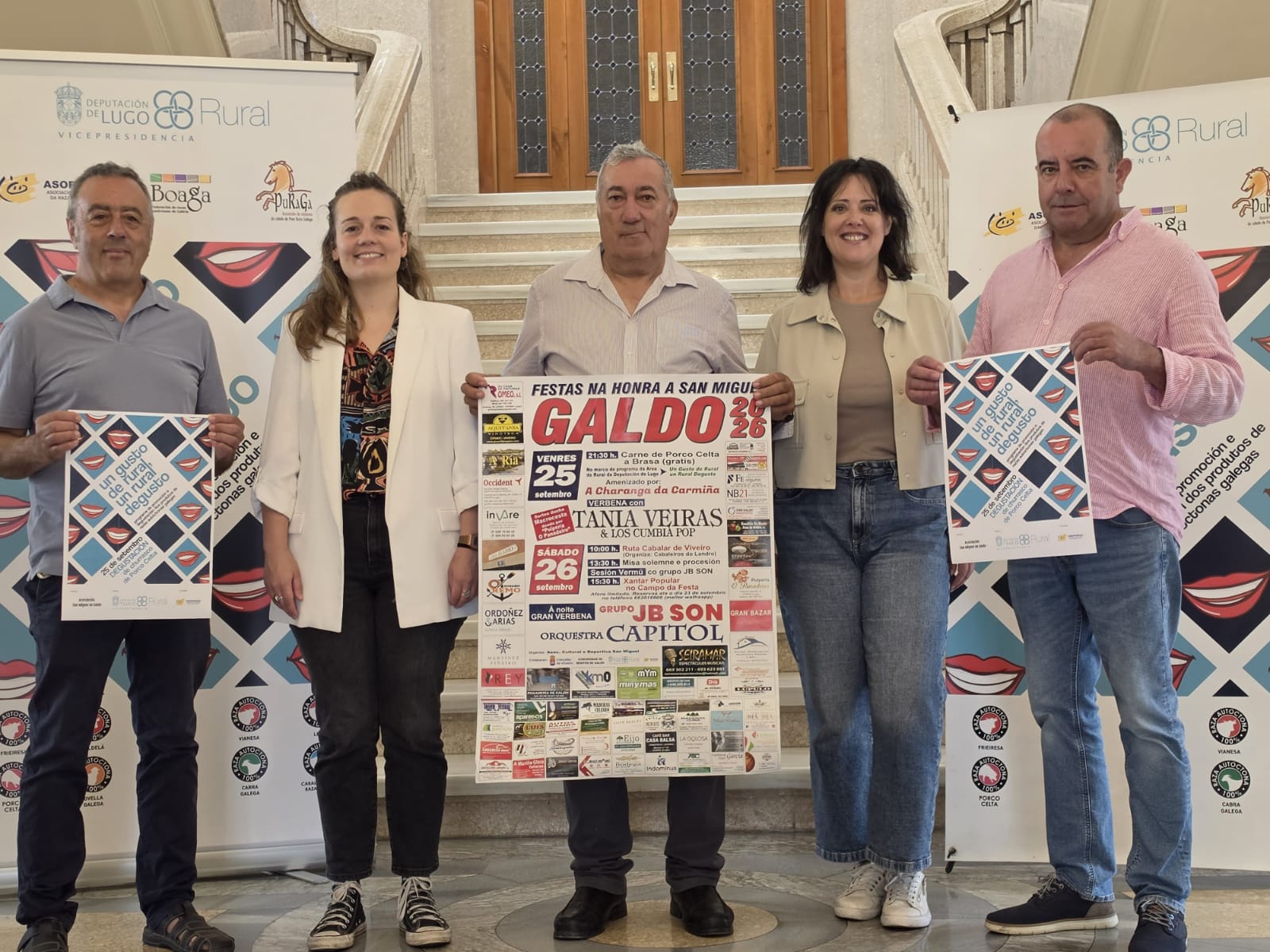 A Vicepresidencia da Deputación leva ás festas de Galdo o programa “un Gusto Rural, un Rural Degusto”