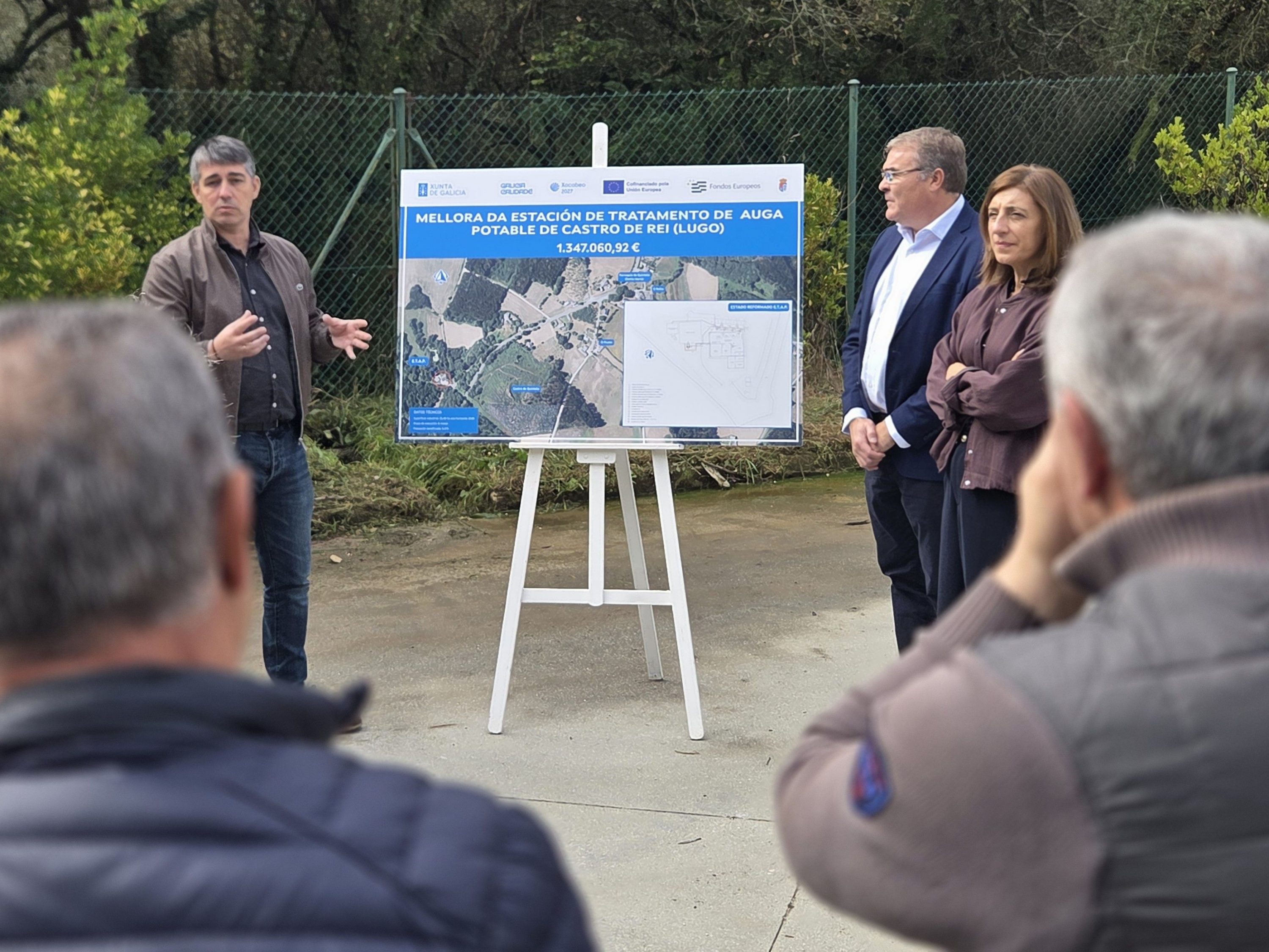A Xunta e o Concello de Castro de Rei Destinan 1,35 M€ para a modernización da estación potabilizadora de Quintela para garantir a máxima calidade da auga