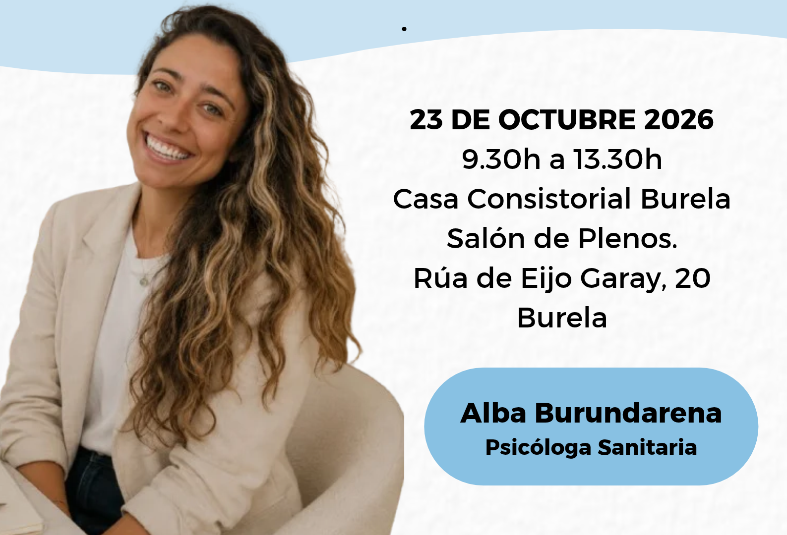 Burela acolle este venres unha formación sobre autocuidado para profesionais que traballan con menores