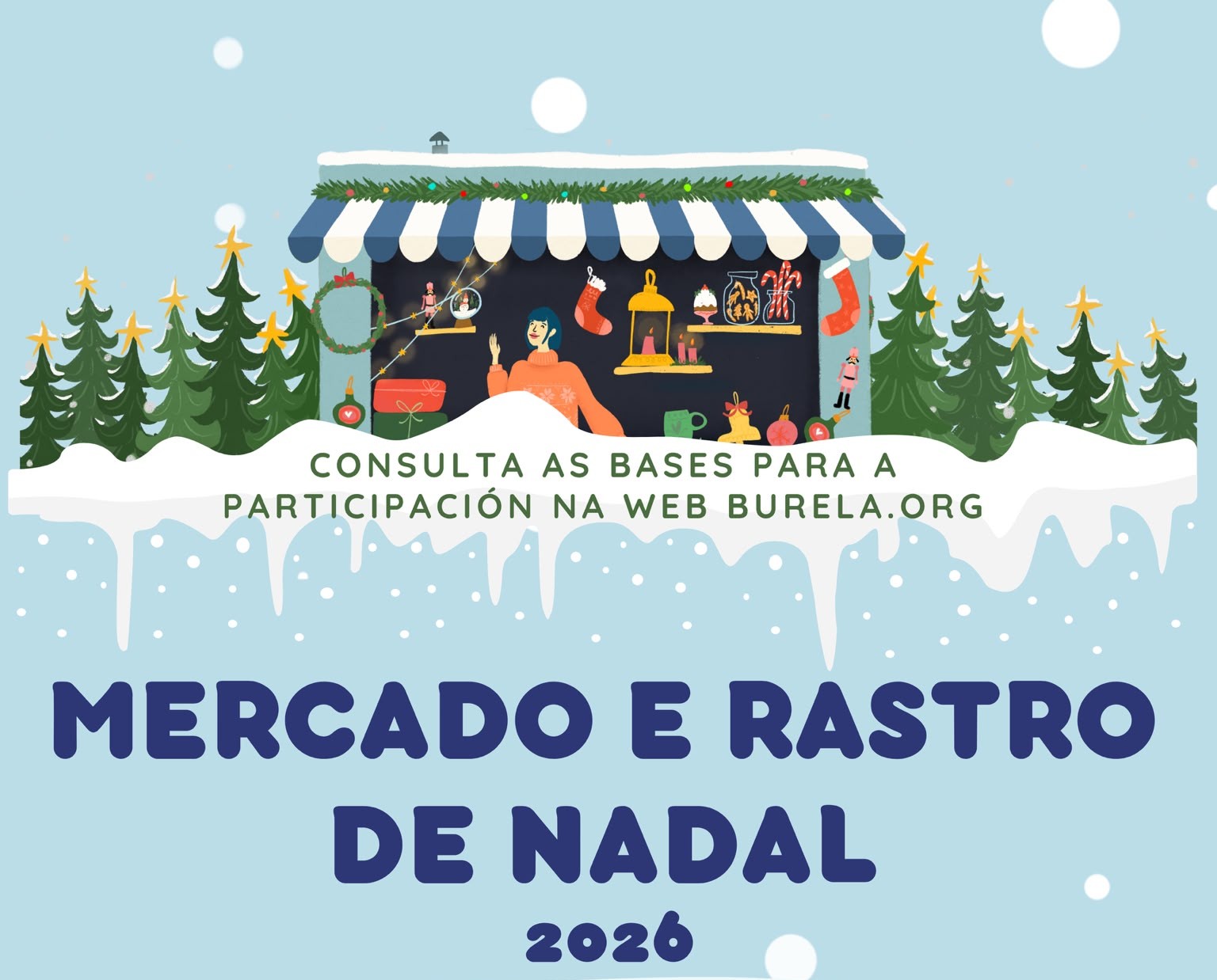 Aberto o prazo de inscrición para participar no Mercado e Rastro de Nadal  de Burela, que se celebrará os días 28 e 29 de novembro