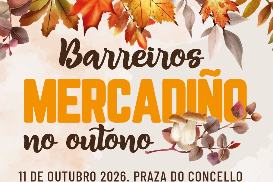 Barreiros celebra este domingo o Mercadiño no Outono con máis de 40 postos e actividades para todos os públicos